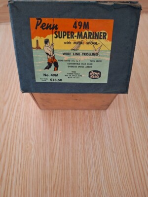 Moulinet ancien PENN Super-Mariner 49M Deep Sea avec boite
