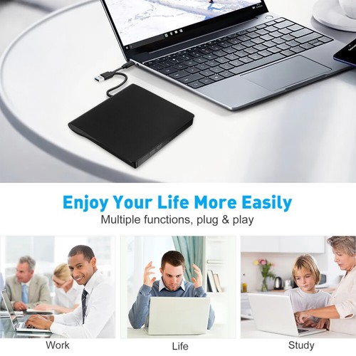 Portable Drive External Disk Dvd/cd Player for Pc Computer Optical Drives - Afbeelding 11 van 12