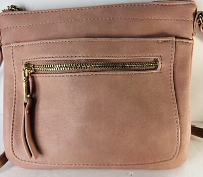 Miztique Womens Purse Pink Vegan Leather Crossbody Satchel Hand