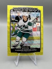 2022-23 O-Pee-Chee Platinum - Neon Yellow Surge #227 Thomas Bordeleau (RC)