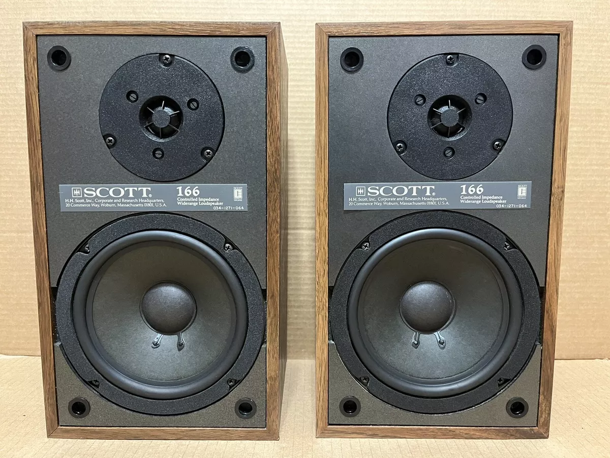 Vintage Scott 166 Bookshelf Speakers Pair 13