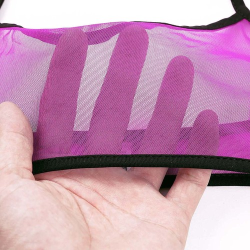 Womens Micro Bikini Set Mesh Micro Bra Top Side Tie G-String Thong Mini Swimwear - Picture 100 of 123