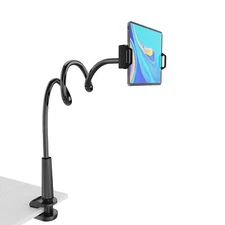 Tablet Stand Holder Mount Holder Clip With Grip Flexible Long Arm Gooseneck Comp