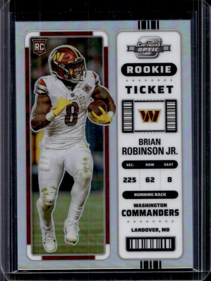 2022 Panini Contenders Optic Brian Robinson Jr. Silver RC #64