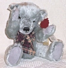 S83 -NEW-100th Anniversary Ltd. Ed-Gray Teddy's Teddy-Dan Dee Collector's Choice