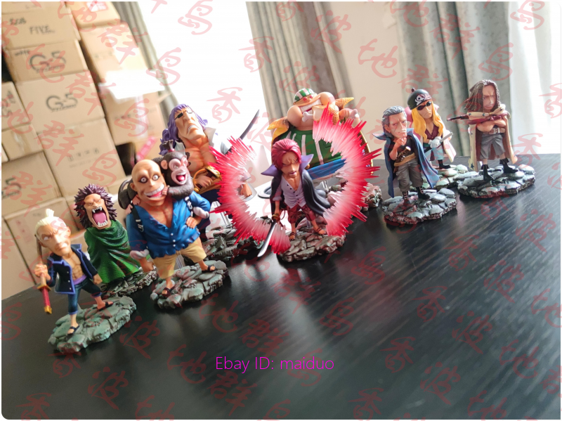 G5 Studio Red Hair Pirates Set 9pcs Resin Shanks One Piece | eBay
