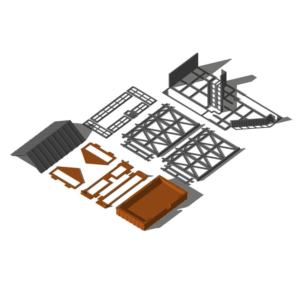 Outland Models Miniatures Station Overhead Signal Box/Tower escala 1:87 HO - Imagem 3 de 4