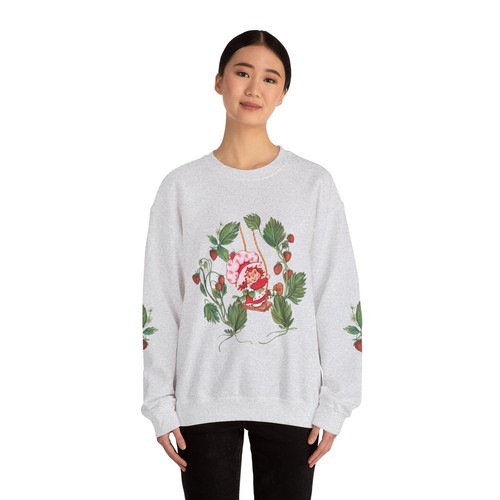 Cute Strawberry Shortcake Crewneck with Sleeves - Picture 9 of 21