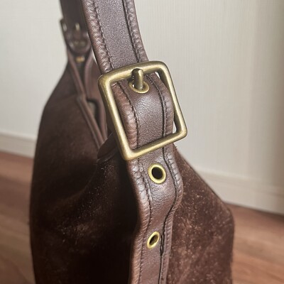 Vintage COACH Rough Out Suede Leather BERKELEY 9010 Duffle