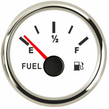 52mm Fuel Level Gauge 0-30 Ohm 9-32vdc For Car Truck Marine Motorcycle Utv White 52mm Fuel Level Gauge 0-30 Ohm 9-32vdc For Car Truck Marine Motorcycle Utv White