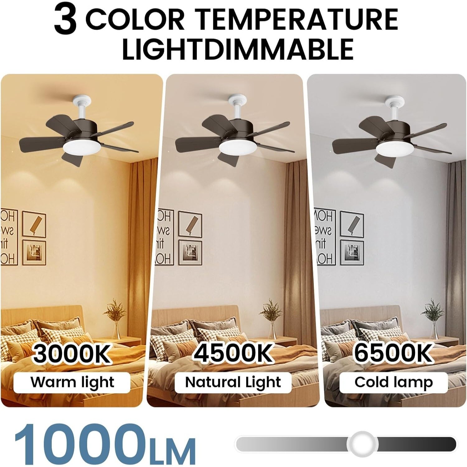 Ceiling Fans with Lights 19in Small Ceiling Fan ceiling fans with remote Dimmabl