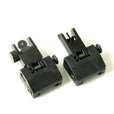 Tactical Flip up Front Rear Sight Set Rapid Transition Polymer