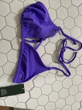 NEW Wild Fable Purple Triangle Bikini Top XSMALL 0-2