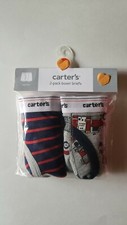 Carter's Underwear Underpants Boys 2 Pack Boxer Briefs Tag-Free 2/3 New