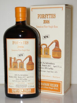 Habitation Velier FORSYTHS 2006 2017 WPM 11y 57,5% barrel proof Worthy Park 0.7L