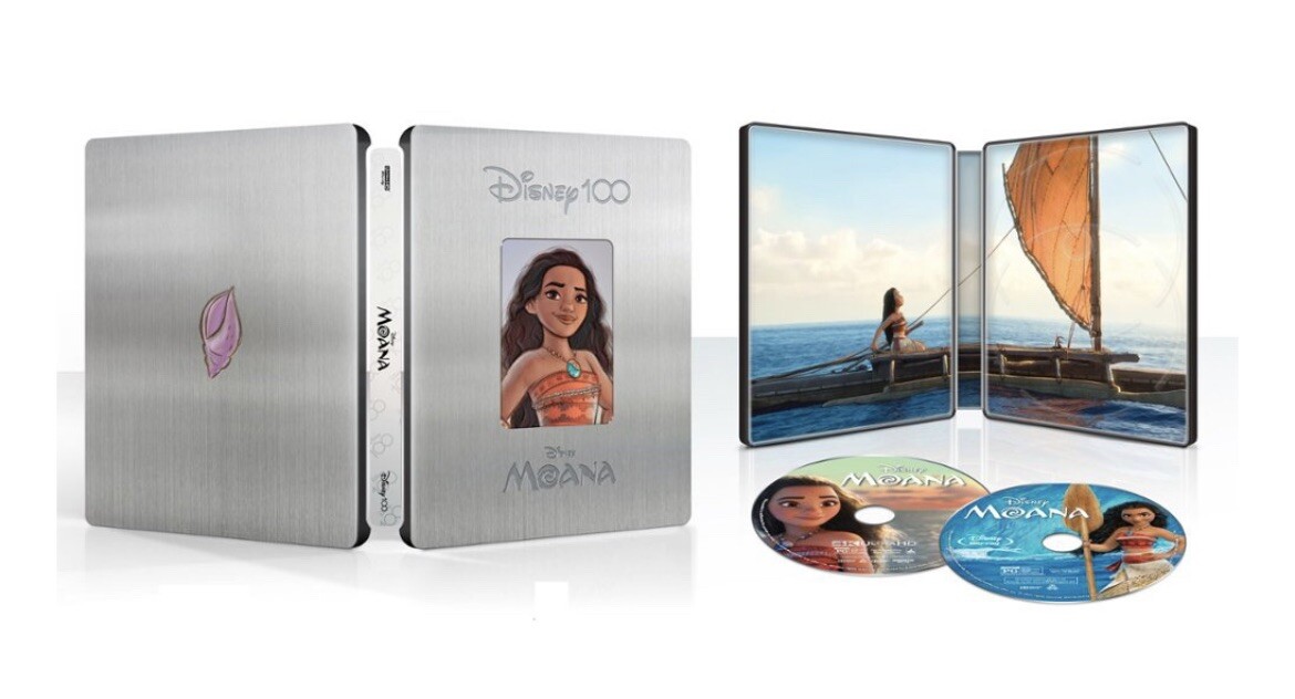 モアナ　スチールブック Moana 100th Anniversary LE Steelbook (4K UHD+Blu-ray+Digital