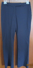 Lands End Blue Pants Sz 8 Polyester Wool Spandex Waist 32 Inseam 32 Rise 9.5 in
