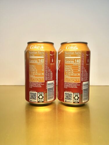 🔴 New Unopened Limited Edition Coca Cola Orange Cream Vanilla Soda (2 Cans) - Picture 2 of 2