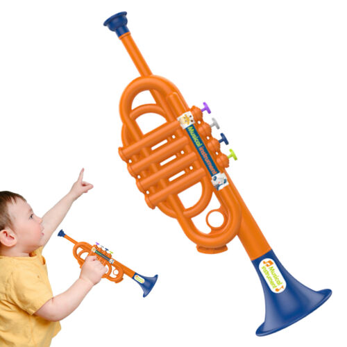Musical Trumpet Toys Baby Music Toys Cartoon Plastic Playing Instruments For Kid