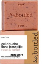 Unbottled Gel Douche Sans Bouteille - Rose & Karité 110g gel douche solide /EBSP