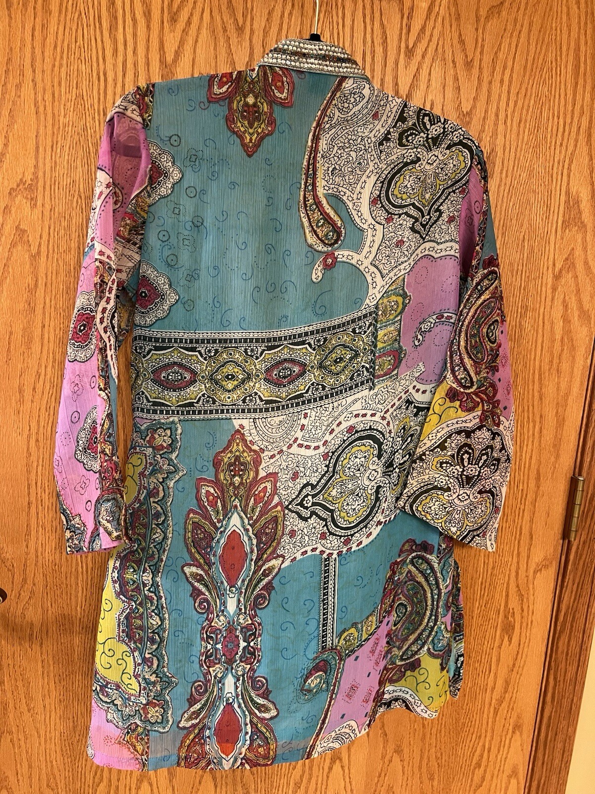 Silk Threads  Multi Colored Embellished Tunic Top… - image 4