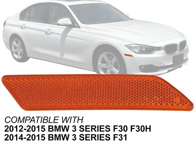 Side Marker Reflector 2012 - 2015 BMW 3 Series Front Passenger Side 63147274522