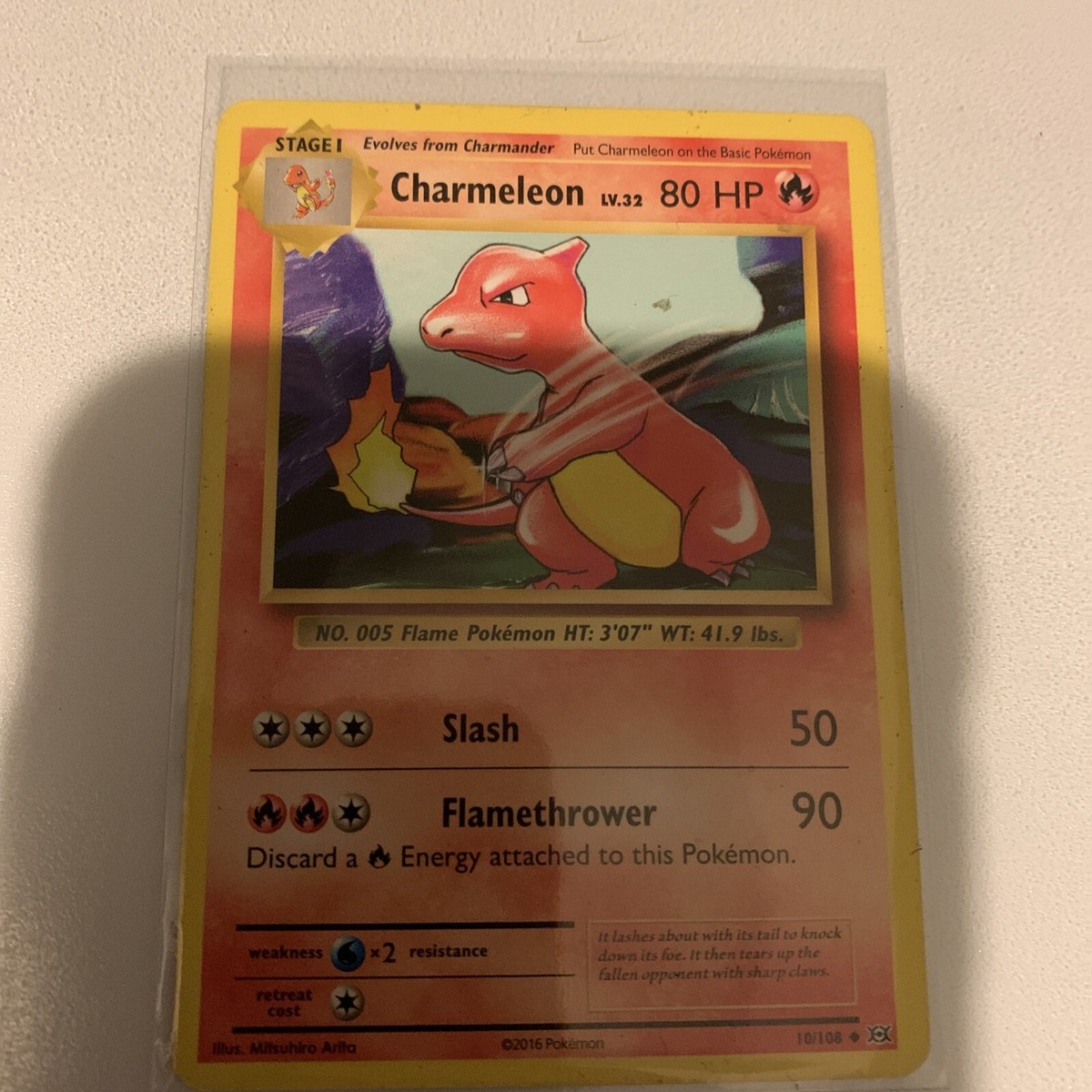 CHARMELEON LV.32 2016 Pokemon 10/108 80hp perfect condition | eBay