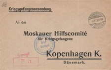 800765) Kriegsgefangenenpostblg. 1. WK Lager Bischofswerda n. Kopenhagen