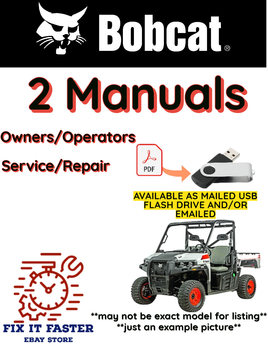 BOBCAT 2100S VEHÍCULO UTILITARIO OPERADOR SERVICIO REPARACIÓN TALLER MANUAL PDF USB
