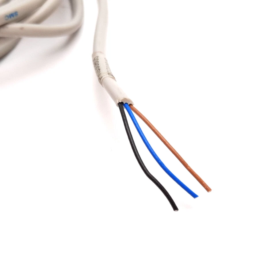 Interruptor automático de estado sólido SMC D-M9N, 4,5-28 VDC 40 mA, 3 cables, NPN, 8 pies Foto 4 de 4