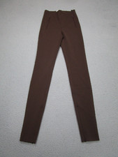 Babaton pants Womens Small Brown Stretch Leggings Zip Ankles Skinny Work Career