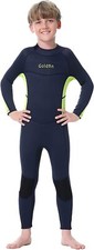 Goldfin Kids Wetsuit for Boys Girls 3mm Neoprene Fullsuit Back Zip for Toddler Y