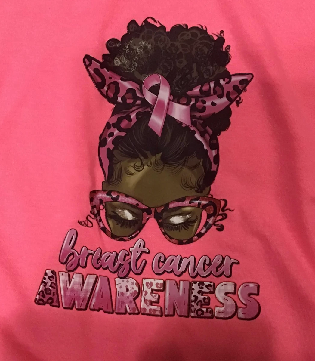 African American Black Queen Breast Cancer Awareness Support Women s T Shirt