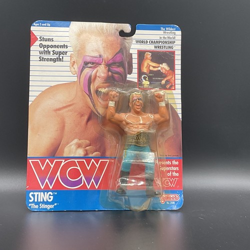 WCW Galoob Sting MOC English 1990 Vintage Wrestlin...