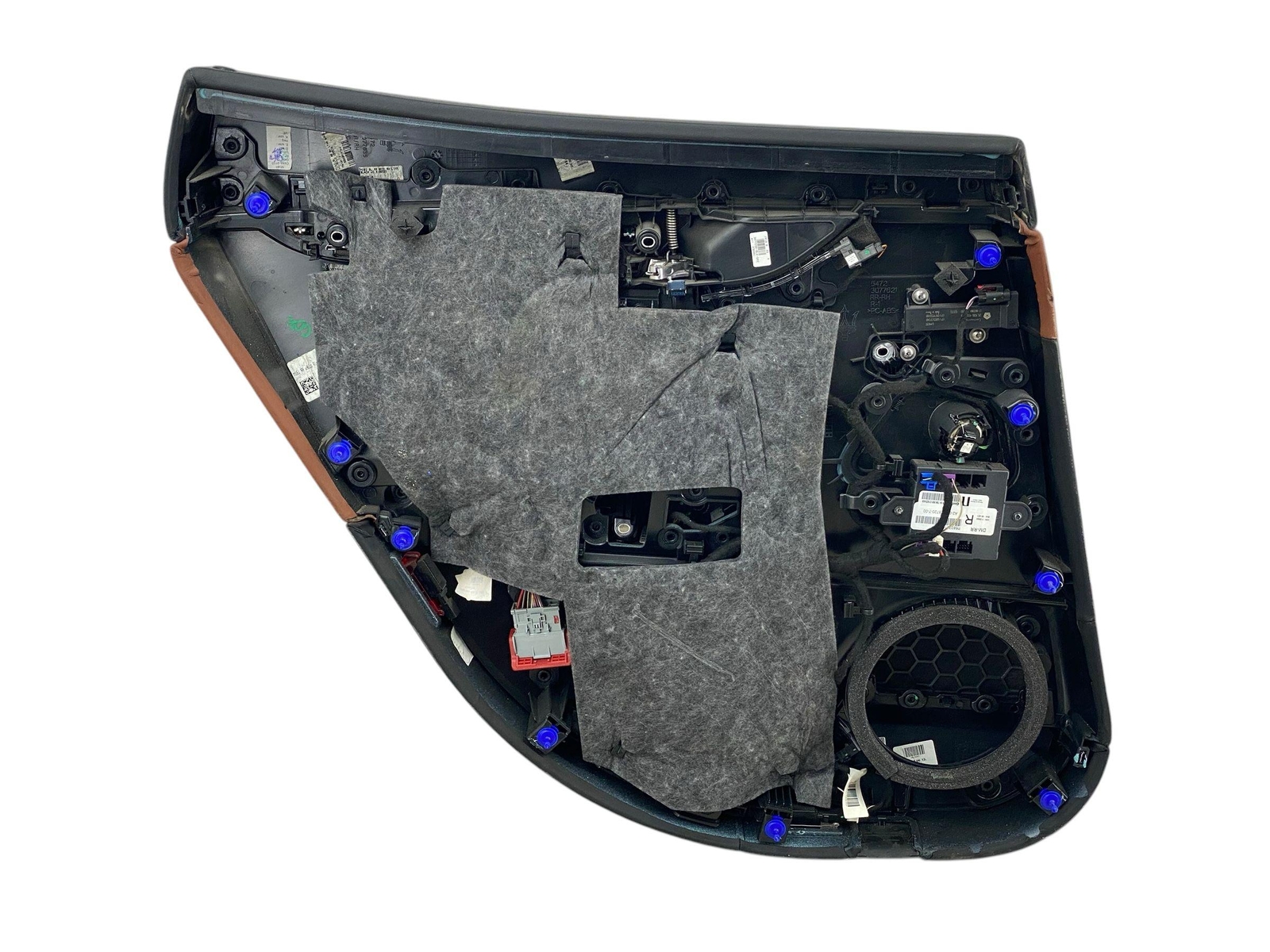 2017-2022 MASERATI LEVANTE REAR RIGHT INTERIOR LEATHER DOOR PANEL BLACK & TAN