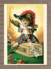 Historic James Pyle's Pearline Soap Advertising Postcard