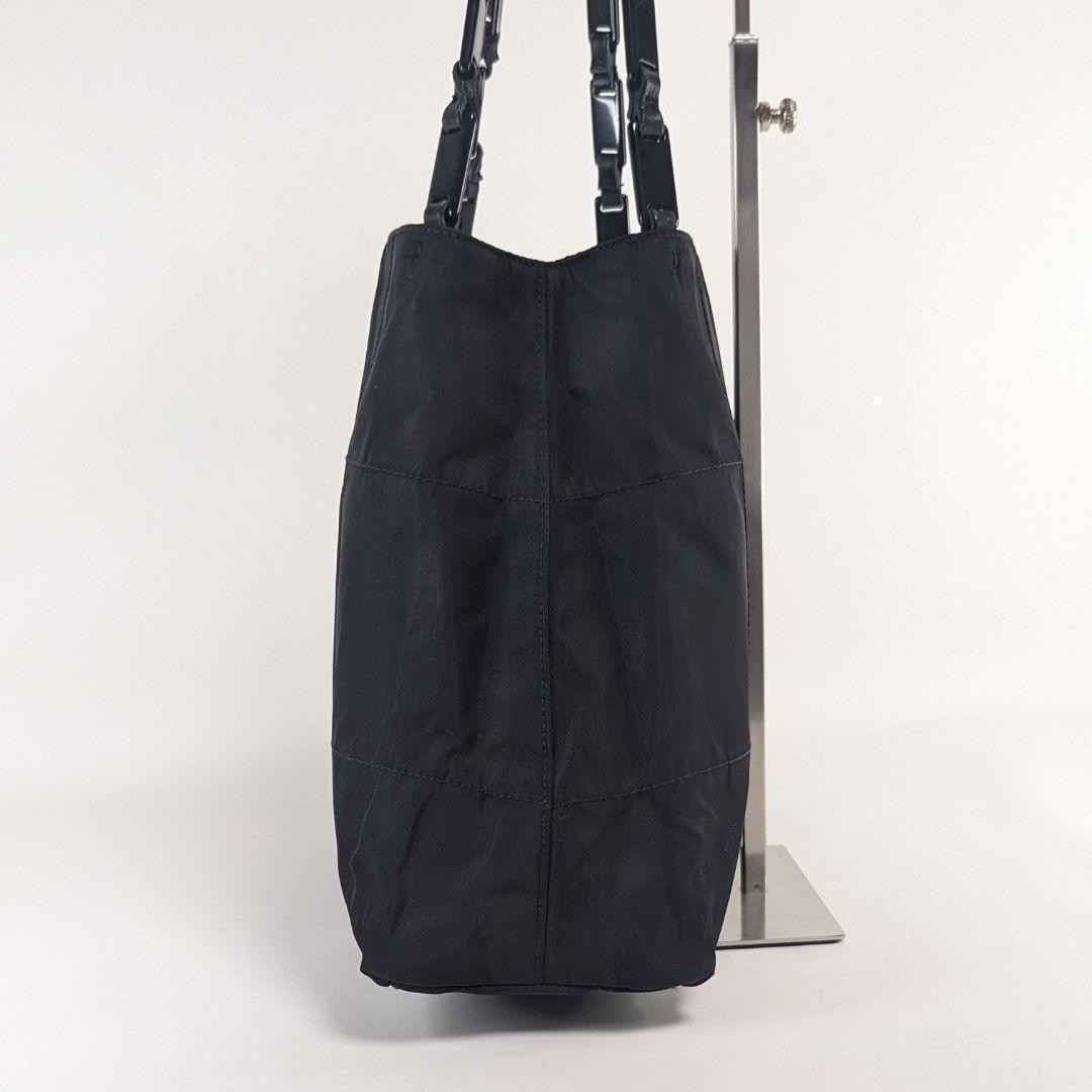 PRADA Tessuto Nylon Triangle Logo Quilted Shoulder Bag Black Authentic Vintage thumbnail 4