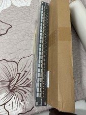 24 Port Cat6A STP Patch Panel Rack Mount Shielded Inline Network NEW