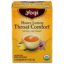 Yogi Tea Honey Lemon Throat Comfort 16 ct Pack of 2