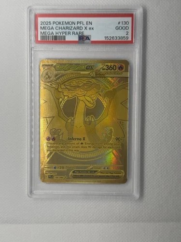 PSA 2 Error? Mega Charizard X EX Mega Hyper Rare Holo 130/094 Gold