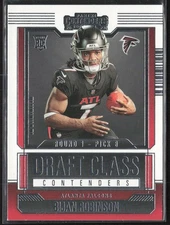 2023 Panini Contenders #2 Bijan Robinson Draft Class Contenders Red