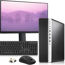 HP EliteDesk 800 G3 Personal Desktop i5-7500 16GB RAM 512GB NVME SSD 24in