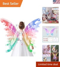Light-Up Glowing Fairy Wings with Music - Perfect for Halloween  Parties