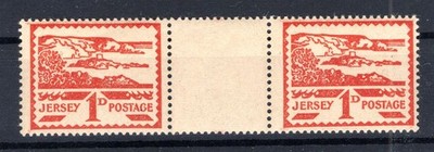 Jersey Island 4XZW ZWISCHENSTEG With Best Paper ** MNH MINT 70EUR
