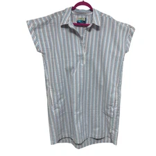 Magellan Outdoors XL Striped Seersucker Fish Gear Classic Fit Dress Preppy