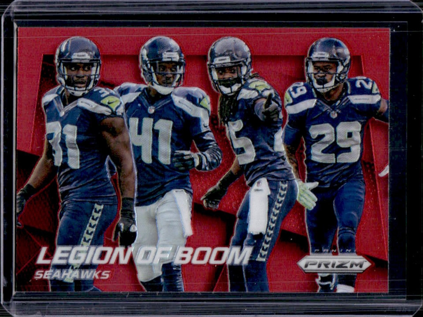 2014 Prizm Legion of Boom Chancellor Thomas Maxwell Sherman Red Prizm #200
