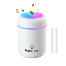 PuraFuse Premium Diffuser with Colorful LED | Cool Mist Aromatherapy Humidifer