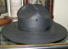 Vintage STRATTON Self Forming Hat Dark Blue/Grey STATE POLICE TROOPER SIZE 7 3/8 — photo 1
