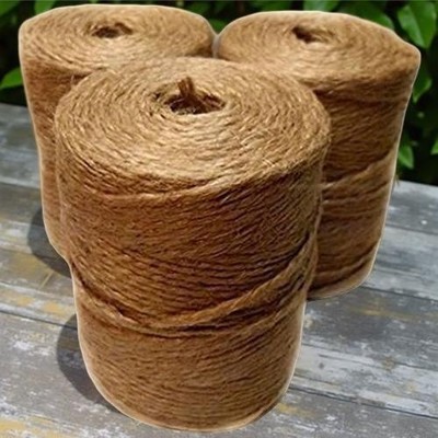 3 Rollen Juteband  je 120m  , 120g Bindeband Paketband Packschnur Gartenschnur