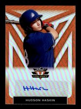 2020 Leaf Valiant #PA-HH1 Hudson Haskin Portrait Autographs Orange #/75